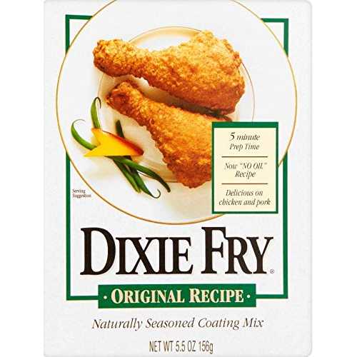 Dixie Fry オリジナルレシピ 自然味付けコーティングミックス、10オンスパッケージ (12個パック) Dixie Fry Original Recipe Naturally Seasoned Coating Mix, 10-Ounce Packages (Pack of 12)