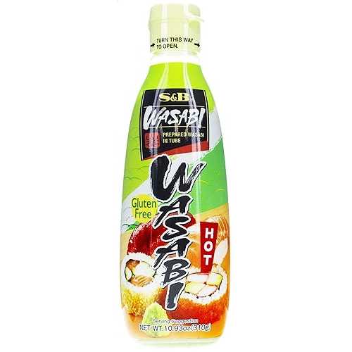 S&B わさびペースト、10.93 オンスボトル (2 個パック) Kikkoman S & B Wasabi Paste, 10.93-Ounce Bottles (Pack of 2)