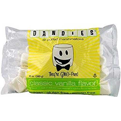 Dandies - ビーガン マシュマロ、バニラ、10 オンス (8 個パック) Dandies - Vegan Marshmallows, Vanilla, 10 Ounce (Pack of 8)