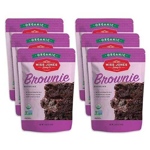 Miss Jones Baking Organic Fudge Brownie Mix、非GMO、ビーガンフレンドリー: リッチココア (6個パック) Miss Jones Baking Organic Fudge Brownie Mix, Non-GMO, Vegan-Friendly: Rich Cocoa (Pack of 6) 12,750円