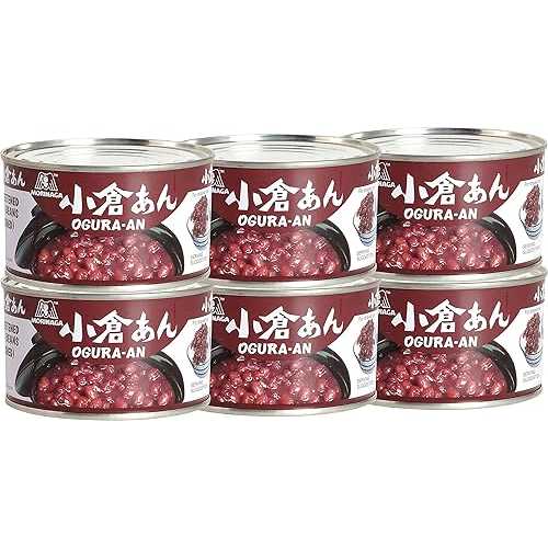 森永 小倉あん (小豆) 15.16 オンス (6 パック) Morinaga Ogura An (Sweetened Red Beans) 15.16 Oz (6pack)