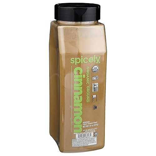 スパイスリー オーガニック シナモン グラウンド 16 オンス 認定グルテンフリー Spicely Organic Cinnamon Ground 16 Oz Certified Gluten Free