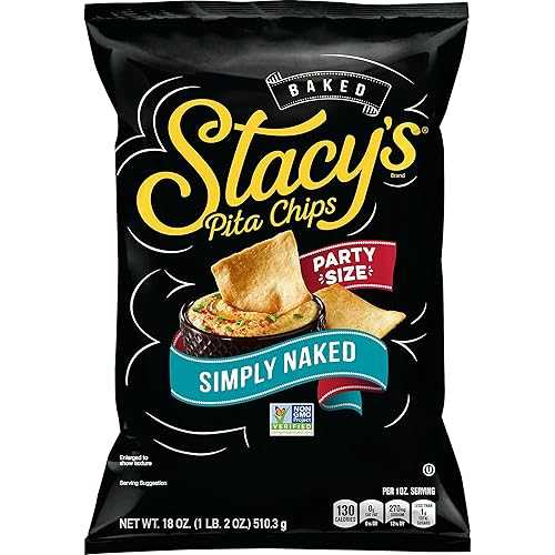 Stacy's Pita Chips, Simply Naked, 18-Ounce Bags (Pack of 6)|Glomarket