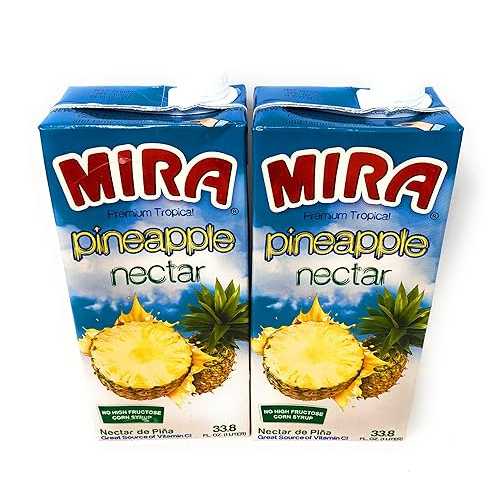 洋書 Mira Premium Tropical Pineapple Nectar 33.8oz (1 Liter), 2 Pack