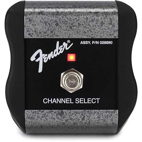 Fender 1 ボタン コンテンポラリー フットスイッチ: チャンネル切り替え - 1/4 インチ ジャックでドライブ オン/オフ Fender 1-Button Contemporary Footswitch: Channel Switching - Drive On/off with 1/4-Inch Jack｜Glomarket