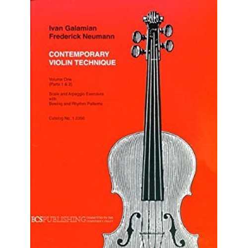 Schirmer paperback Book, Contemporary Violin Technique, Vol. 1 ? Scales by Ivan Galamian (Galaxy)