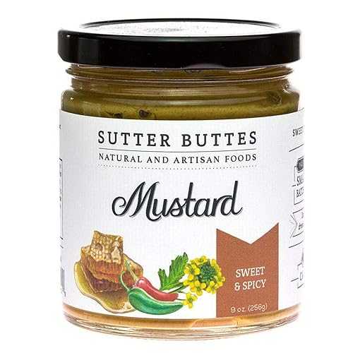 SUTTER BUTTES スイート & スパイシー グルメ マスタード 9 オンス SUTTER BUTTES SWEET & SPICY GOURMET MUSTARD 9 OZ.