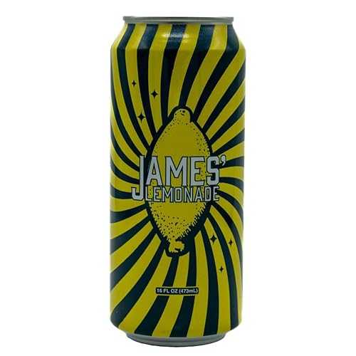 James Lemonade Original Lemon Juice 16oz (12 Pack) - Original Recipe w/Fresh Mint since 1998 - Plastic Juice Bottles - 100% Natural Lemonade Flavor - Lemon Drink - Refreshing Drinks