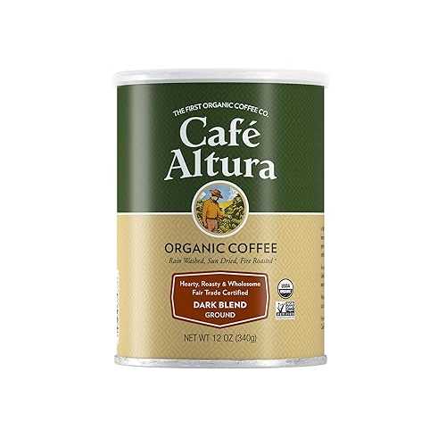 ?? ??? ???? ??? ??, ?? ?? ?? ???, 340 ?? (3? ?) Cafe Altura Ground Organic Coffee, Fair Trade Dark Blend, 12 Ounce (Pack of 3)