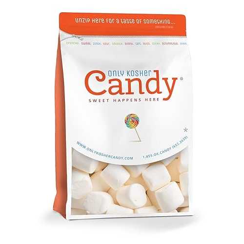 Only Kosher Candy Bulk Large White Marshmallows (1.25 Pounds)