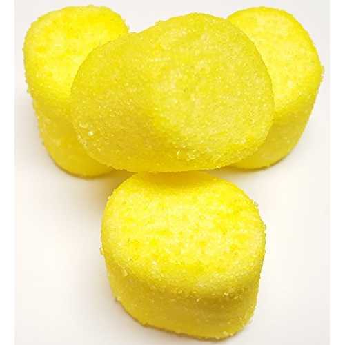 砂糖入りマシュマロ イエロー 1 ポンド 50 個 - イエロー キャンディ Sugarman Candy Sugared Marshmallows Yellow 1 Pounds 50 Pieces-Yellow Candy画像