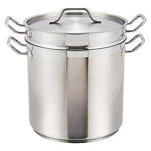 Winco Winware - Stainless 20 Quart Double Boiler with Cover