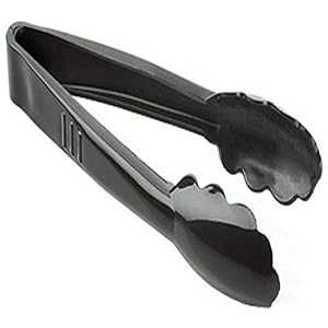 Fineline Settings Platter Pleasers ブラック 7 インチ スカラップ高耐久トング 24 個 Fineline Settings Platter Pleasers Black 7\