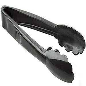 Fineline Settings Platter Pleasers ブラック 9 インチ スカラップ高耐久トング 24 個 Fineline Settings Platter Pleasers Black 9\