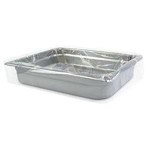 PanSaver Hotel Clear Pan Liners for Easy Clean Up - Disposable Buffet Pan Liners, Ovenable up to 400F (Half Pan Liner - 12.5 x 5.5 IN)