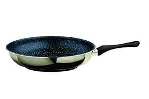 Mepra Fantasia Stone 30197932N Frying Pan - 32cm, Stainless Steel, Stir Fry Pan with Eterna Stone Coating, Bakelite Handle | Kitchen Cookware