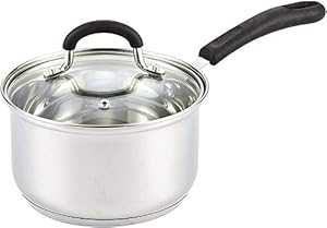 Cook N Home ステンレス ソースパン 2QT スチール Cook N Home Stainless Steel Saucepan, 2QT, Steel