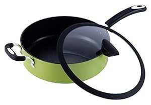 Ozeri The Green Earth オールインワンソースパン 100% APEO、GenX、PFBS、PFOS、PFOA、NMP、NEP フリーのドイツ製コーティング、5 L (5.3 クォート) Ozeri The Green Earth All-In-One Sauce Pan 100% APEO, GenX, PFBS, PFOS, PFOA, NMP