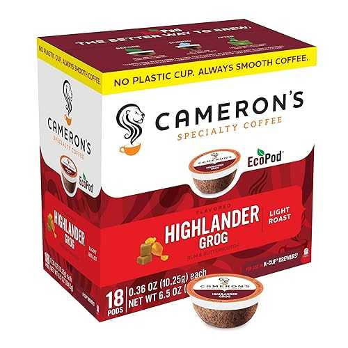 Cameron's Coffee Single Serve Pods, Flavored, Highlander Grog, 18 Count (Pack of 1) 5,868円