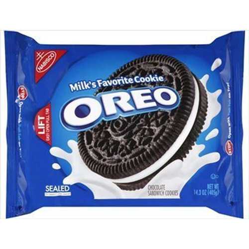 Navisco、オレオ、チョコレートサンドイッチクッキー、14.3オンスバッグ（4個パック） Nabisco, Oreo, Chocolate Sandwich Cookie, 14.3oz Bag (Pack of 4)