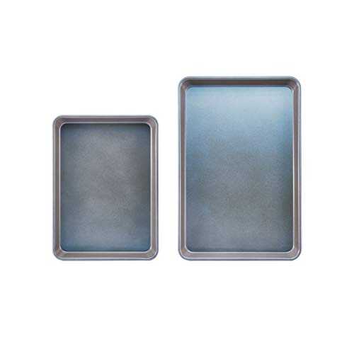 Chicago メタリック オーロラ ノンスティック パン、2 ピース ゼリー ロール、虹色 Chicago Metallic Aurora Nonstick Pan, 2-Piece Jelly Roll, Iridescent