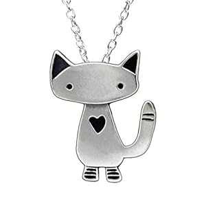 スターリングシルバー アリー キャット ネックレス 18インチ 925 スターリング チェーン 女性と女の子用 Mark Poulin Workshop Sterling Silver Alley Cat Necklace on 18\\\
