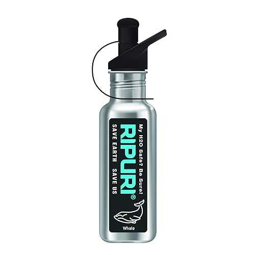RIPURI Classic 18薬局衡オンス Filter Bottle Water Bottle whale stainless steel Camping Hiking Backpacking Outdoor Emergency