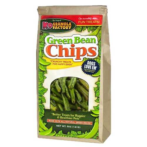 K9 グラノーラ ファクトリー グリーン ビーン チップス 犬用おやつ、5 オンス K9 グラノーラ ファクトリー K9 Granola Factory Green Bean Chips Dog Treat, 5 oz by K9 Granola Factory