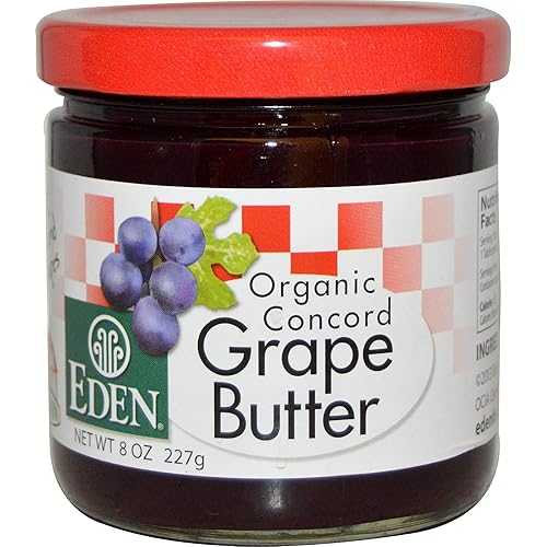 Eden Foods グレープバター オーグ、8オンス Eden Foods Grape Butter Org, 8 oz