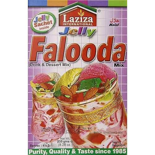 Laziza Falooda ミックスゼリー、235 グラム箱 (6 個パック) Laziza Falooda Mix Jelly, 235-Gram Boxes (Pack of 6)