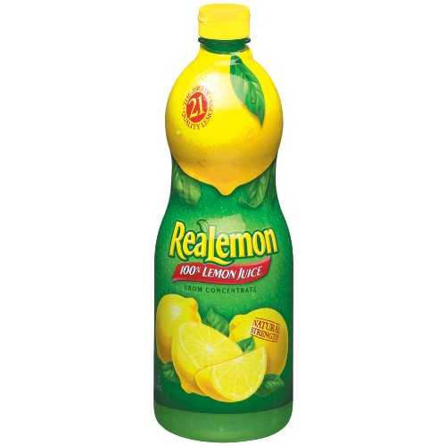Mott's ReaLemon レモンジュース、48 オンスボトル (8 個パック) Mott's ReaLemon Lemon Juice, 48-Ounce Bottles (Pack of 8)