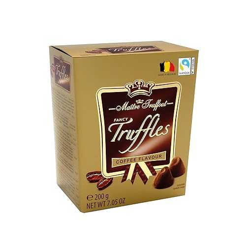 メートル・トリュフ チョコレートトリュフのギフトボックス（コーヒー） Ma・・tre Truffout Gift Box of Maitre Truffout Chocolate Truffels, (Coffee)
