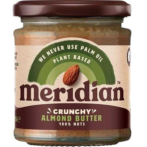 Meridian クランチー アーモンド バター (170g) - 2 個パック Meridian Crunchy Almond Butter (170g) - Pack of 2