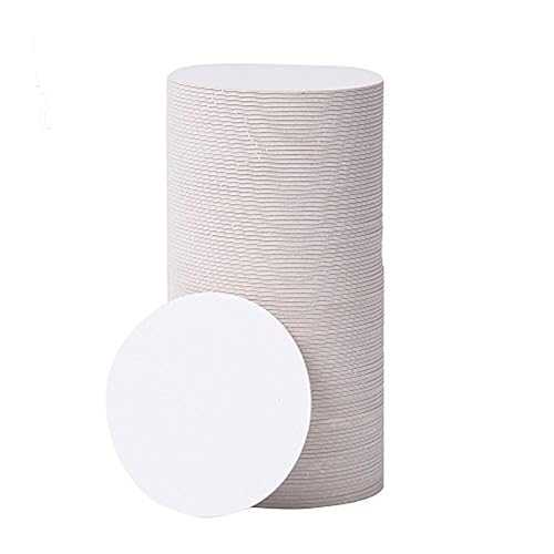 Cardboard Coasters 100 Pack 4 inch Round - White Blank Coasters Bulk Set - Paper Coasters for Drinks DIY Kids Arts and Crafts Baobang Cardboard Coasters 100 Pack 4 inch Round - White Blank Coasters Bulk Set - Paper C