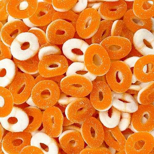 ??? ? - 2??? ??? ? - ?? ?? - ?? ??? CRAZYOUTLET Peach Rings - 2 Pound Bulk Pack - Gummy Candy - Sour and Sweet