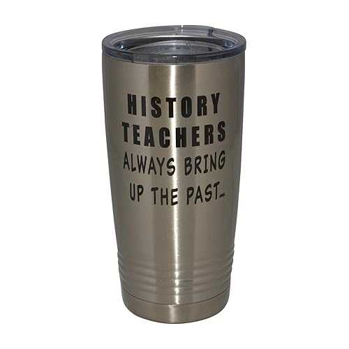 Rogue River Tactical Funny History Teacher 20 Oz. Travel Tumbler Mug Cup w/Lid Vacuum Insulated School Professor Teaching Educator Gift Rogue River Tactical Funny History Teacher 20 Oz. Travel Tumbler Mug Cup w/Lid Vacuum