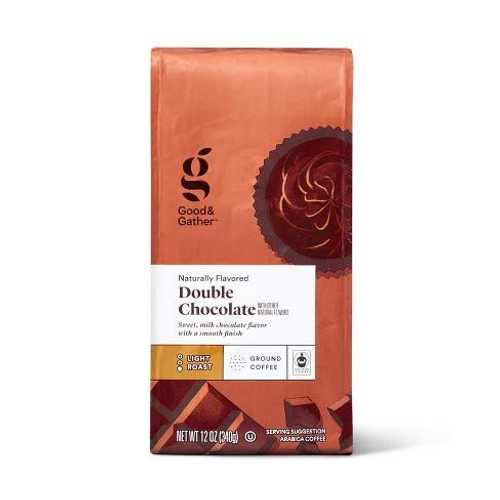 Good and Gather Naturally Flavored Double Chocolate Light Roast Ground Coffee - 12oz (One Package)