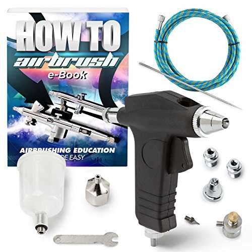 PointZero トリガースタイル 2cc 重力式エアブラシ 2 チップセット (.3mm .5mm) PointZero Trigger Style 2cc Gravity-Feed Airbrush 2 Tip Set (.3mm .5mm)