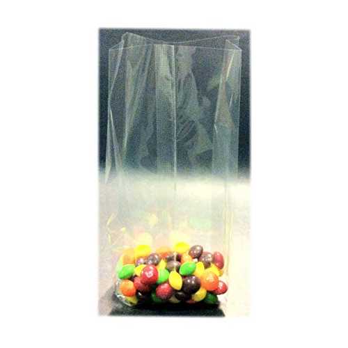 500 Pcs 5x4x15 Clear Side Gusseted Cello Cellophane Bags Good for Candy Cookie Bakery (by UNIQUEPACKING)|Glomarket