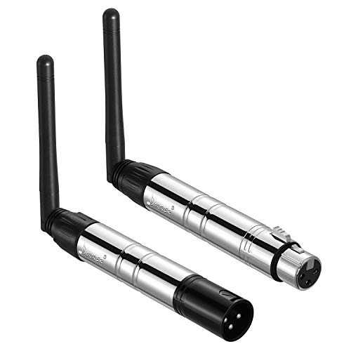 ??, ?? 2? DMX512 DMX Dfi DJ 2.4G ?? 1 ???? ??? ? & 1 ??? ?? ?? ?? (??) Donner 2PCS DMX512 DMX Dfi DJ 2.4G Wireless 1 Receiver with Light Dome& 1 Transmitter Stage Lighting Control (Blac
