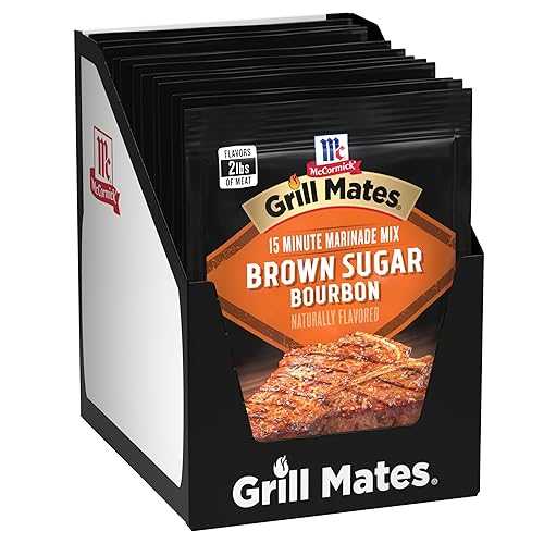 マコーミック グリル メイツ ブラウンシュガー バーボン マリネ、1.25 オンス (12 個パック) McCormick Grill Mates Brown Sugar Bourbon Marinade, 1.25 oz (Pack of 12)