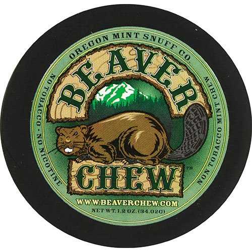 Oregon Mint Snuff Co. - ビーバーチュー 1.2オンス缶 - ミントチュー (5缶) Oregon Mint Snuff Co. - Beaver Chew 1.2oz Tin - Mint Chew (5 Cans)