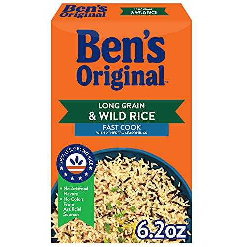 ?? ???? ? ??? & ??? ??? ??? ?, 176?? (12?) BEN'S ORIGINAL Long Grain Rice and Wild Rice, Fast Cook Rice, 6.2 OZ Box (Pack of 12)