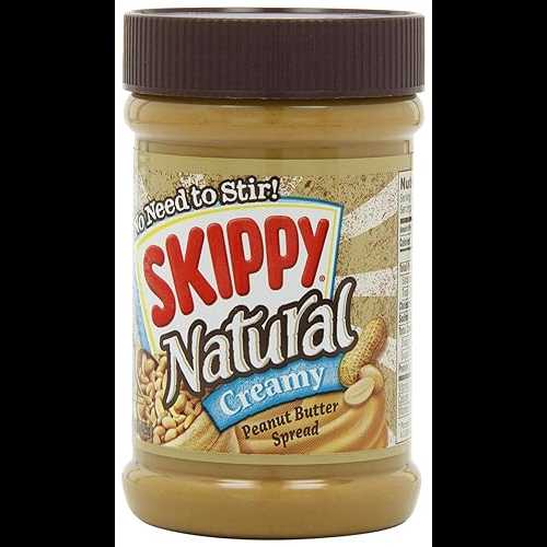 SKIPPY Peanut Butter, Natural Creamy, 15 Ounce (Pack of 6)