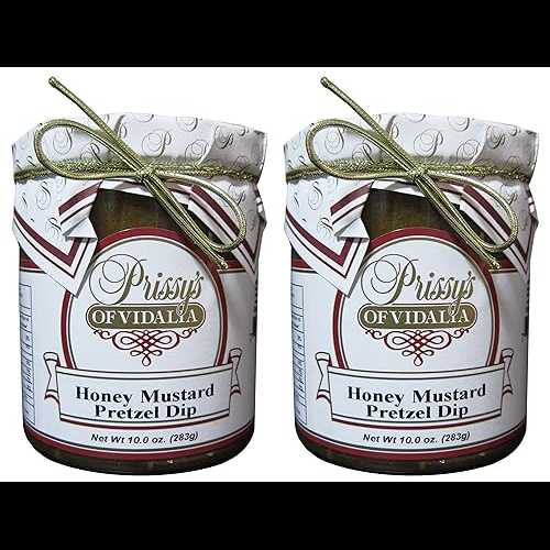 ハニーマスタードプレッツェルディップ、10オンス（2個パック）低脂肪 Prissy's of Vidalia Honey Mustard Pretzel Dip, 10 Oz (Pack of 2) LOW FAT