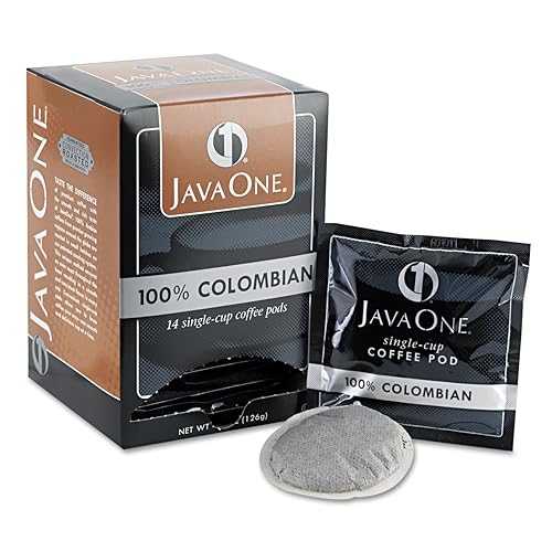 JAVA & Co. Java One Coffee Pods, Colombian Supremo, Single Cup, 14/box