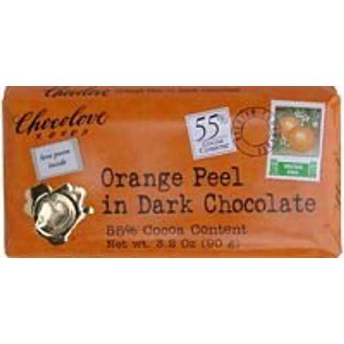 Chocolove Choc Bar Drk Orange Peel