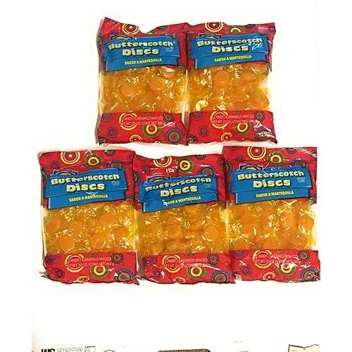 ヒル カントリー フェア バタースコッチ ディスク (5 パック) 10 オンスのパッケージ。 Hill Country Fair Hill Country Fare Butterscotch Discs (5 pack) 10oz packages.