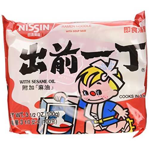 日清出前ラーメン、ごま油、3.5 oz (30 パック) Nissin Demae Ramen, Sesame Oil, 3.5 oz (30 packs)