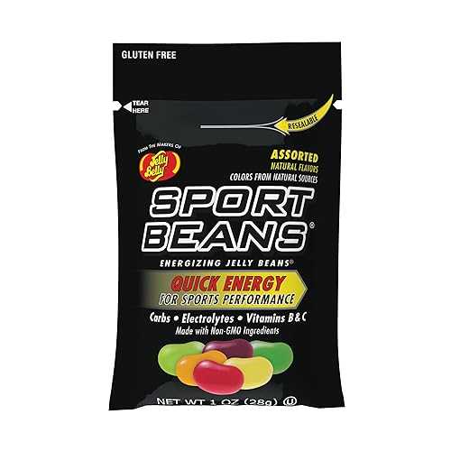 Jelly Belly Sport Beans - 元気を与えるジェリービーンズ - 各種フレーバー、24 個パック Jelly Belly Sport Beans - Energizing Jelly Beans - Assorted Flavors, Pack of 24